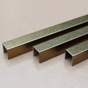 304 201 Stainless Steel Tile Trim U shape For Floor And Wall Decorative