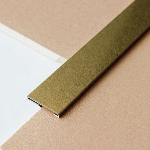stainless steel T trim profile for wall and floor protection
