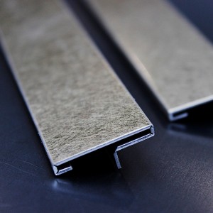 stainless steel T trim profile for wall and floor protection