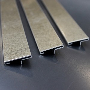 stainless steel T trim profile for wall and floor protection