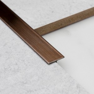 SS 201 304 T profile color metal brass hairline stainless steel tile trim corners for decoration wall panels