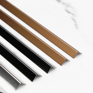 304 316 L shape profile stainless steel tile trim corners for wall corners decoration