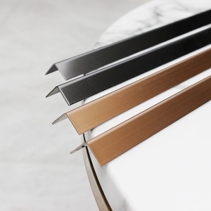 304 316 L shape profile stainless steel tile trim corners for wall corners decoration