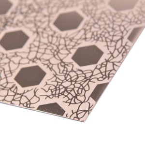 Outstanding 304 Stainless Steel 1.0mm Mirror Black Etched Finish Metal Sheet 4×8 For Kitchen Interior Decoration