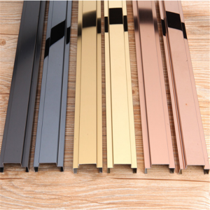 Foshan 2020 hot sales 304 316 rose gold hairline stainless steel metal surface U channel profile for decoration  to Middld east