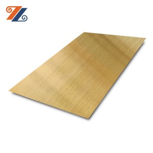mill edge gold vibration stainless steel sheets for retro decoration