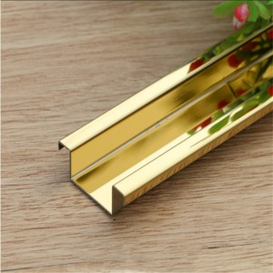 Foshan 2020 hot sales 304 316 rose gold hairline stainless steel metal surface U channel profile for decoration  to Middld east