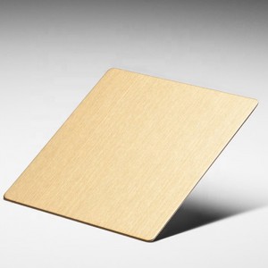 304/316 Stainless Steel Profile in PVD Gold Color for Architecture Projects