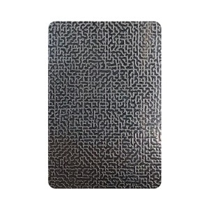 Embossed 304 PVD Coating Gold Embossed Stainless Steel Sheet Anti-Fingerprint Coating