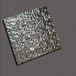304 High Quality Stainless Steel 4X8 Mirror Stamped Color 3D Design Metal Sheet for Ceiling Wall Panel Decor