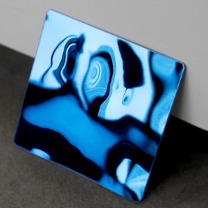 stamped finish blue water ripple stainless steel sheet 304 316 stainless steel plate water ripple effect stainless steel sheets for house decoration