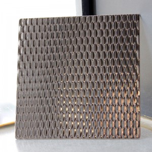 5WL 6WL Millet grains Stainless Steel Embossed Sheet For Interior Decorations