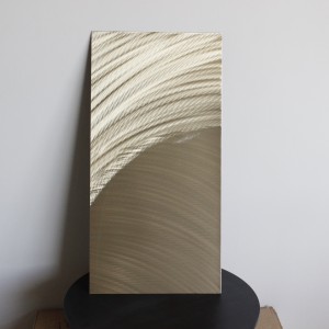 304 Decorative Stainless Steel Sheet PVD Color Coating 3D Laser Stainless Steel Sheet For Modern Building Wall Decoration