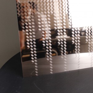 Aisi 304 4×8 ft Pvd Color Coating Decorative Stainless Steel Plate 3d Laser Stainless Steel Sheet for Wall Panel Decoration