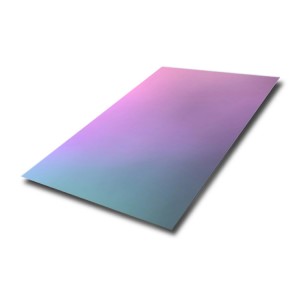 lridescent Gradient PVDF Color Painted Stainless Steel sheet For Interior