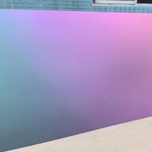 lridescent Gradient PVDF Color Painted Stainless Steel sheet For Interior