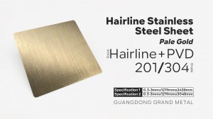 Color Coated Hairline Stainless Steel Sheet 0.5mm 1mm 2mm