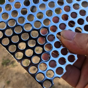 Round Hole Perforated Stainless Steel Sheet 201 304 Perforated Mesh Sheet