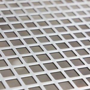 1mm 3mm Square Hole Stainless Steel Sheets 304 Perforated Metal Sheet Perforated Stainless Steel Sheet