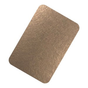 304 Stainless Steel PVD Gold Color Finish Vibration Decorative Stainless Steel Sheet For Hotel Wall Panel Decoration