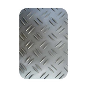 Customized 304 Cold Rolled Embossed Stainless Steel Sheet 2 Bars Pattern Checkered Stainless Steel Sheet