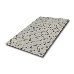 Inox 304 2mm 3mm custom willow leaf flower pattern checkered stainless steel plate for subway station floor