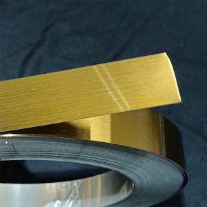 Custom Ss Coil Stainless Steel Strip Gold Brushed Stainless Steel Coil Slitting Strip 304 Stainless Steel Strip
