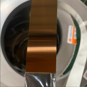 201 304 430 Stainless Steel Coil Slitting Strip HL 8K NO.4 Surface Hairline Rose Gold Stainless Steel Narrow Strip