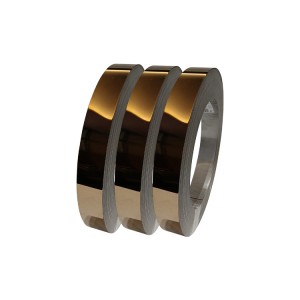 Customize 201 304 430 Stainless Steel Coil Slitting Strip 8K Mirror Rose Gold Stainless Steel Strips