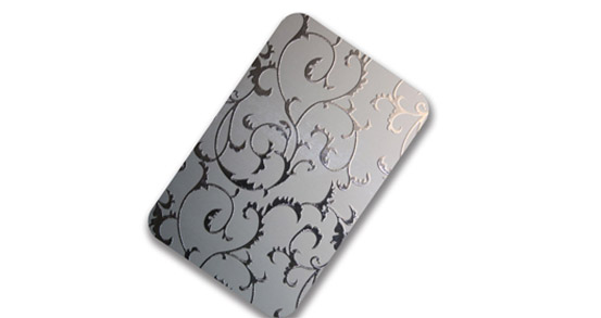 Manufacturing principle and etching process of color stainless steel etch plate