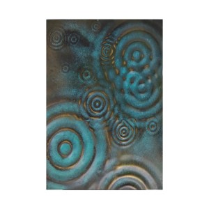 304 4x8ft Copper Patina Blackened Effect Raindrop Ripple Pattern Stainless Steel Sheet for Wall Cladding Decoration