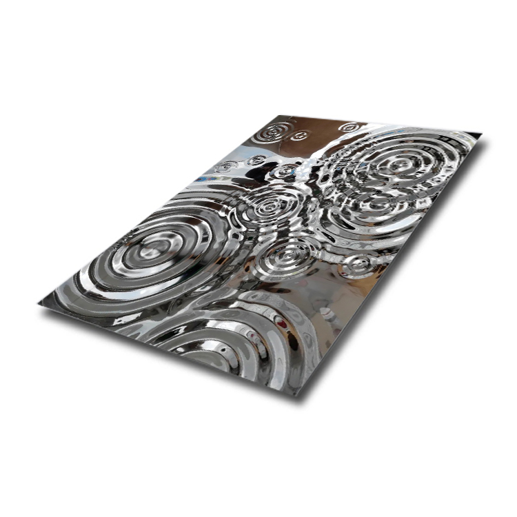 Stamped SS Sheet_Mirror Finish_Rain Drop Pattern 01