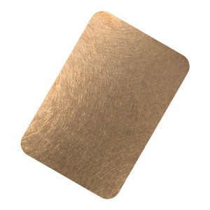 304 Stainless Steel PVD Gold Color Finish Vibration Decorative Stainless Steel Sheet For Hotel Wall Panel Decoration