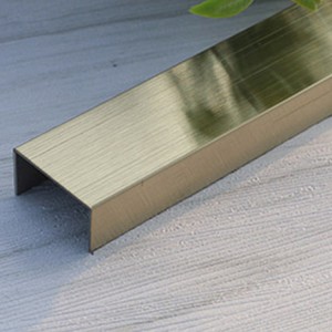 201 304 316 U shape V shape T shape Decorative stainless steel tile edging strip stainless steel wall panel trim