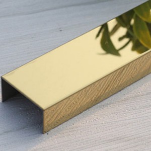 201 304 316 U shape V shape T shape Decorative stainless steel tile edging strip stainless steel wall panel trim