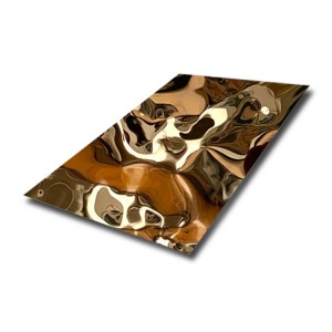 gold big water ripple stainless steel sheets – Color Stainless Steel Sheet – Decorative Stainless Steel – hermes steel