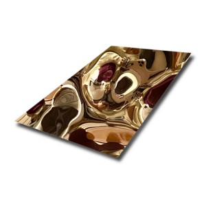 Golden Medium Water Ripple Stainless Steel Sheet – Hermes steel