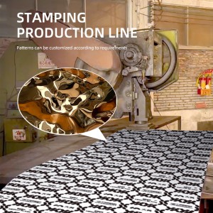 gold big water ripple stainless steel sheets – Color Stainless Steel Sheet – Decorative Stainless Steel – hermes steel