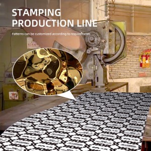 201 304 Wall Panel Stamped stainless steel sheet Golden Decorative stainless steel sheet 304 water ripple stainless steel sheets