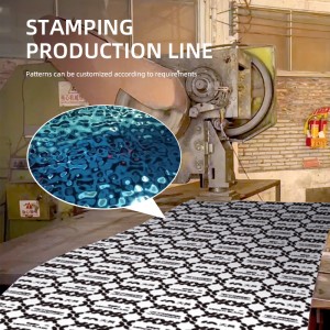 blue mirror stamped water ripple stainless steel sheet for ceiling wall decoration