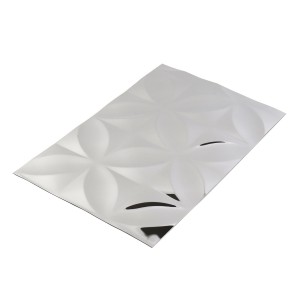 4*8ft Sliver stamped finish embossed stainless steel sheet supplier – Hermes steel