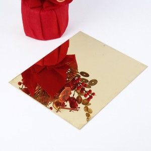 PVD Color Mirror Finish Stainless Steel Sheet Grade 304