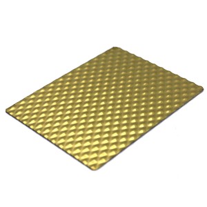 Antiskid Floor 304 4X8FT Diamond Embossed Stainless Steel Sheet For Metro Project