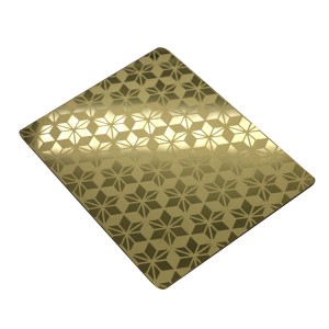 Factory wholesales 8k mirror color etched cheap stainless steel sheet supplier for wall panels and decoration