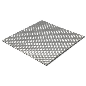 Antiskid Floor 304 4X8FT Diamond Embossed Stainless Steel Sheet For Metro Project