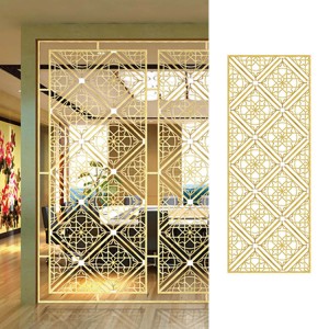 SS new design pattern 201 304 316l titanium gold hairline stainless steel gold screen new material for interior decoration