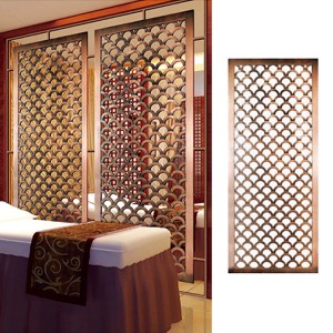 SS new design pattern 201 304 316l titanium gold hairline stainless steel gold screen new material for interior decoration