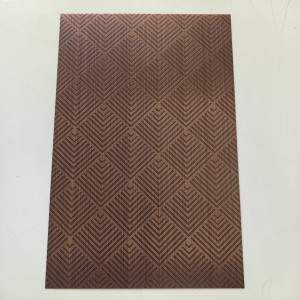 PVD color embossed stainless steel sheet – hermessteel