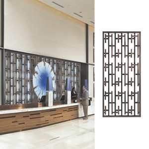 Black Stainless Steel Screen Partition-HM-PT019