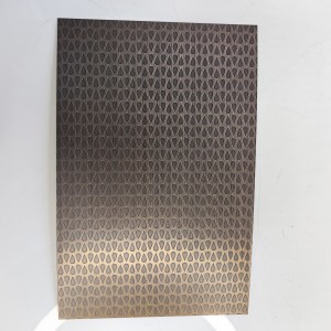 4×8 Decorative Stainless Steel Sheet 304 316 Color Embossed Finish stainless steel sheets for Wall